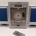 Fisher SLIM-1400BL Vertical CD Stereo AM FM Speakers Remote - Image 2