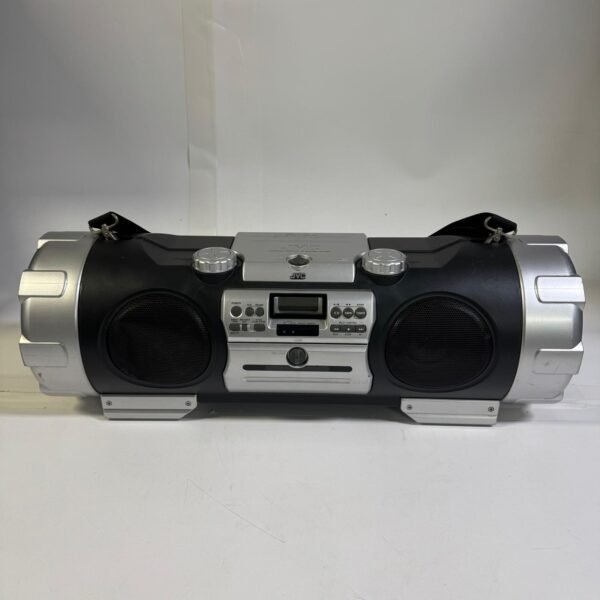JVC RV-B99BK Boombox CD Radio Works Cassette Doesn’t Work No Remote