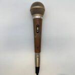 Vintage Hanstar DM-839 Dynamic Microphone 500 Ohm Wood Grain Wired Mic
