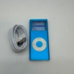Apple iPod Nano A1199 4GB Blue MP3 Player w Charger Works Great