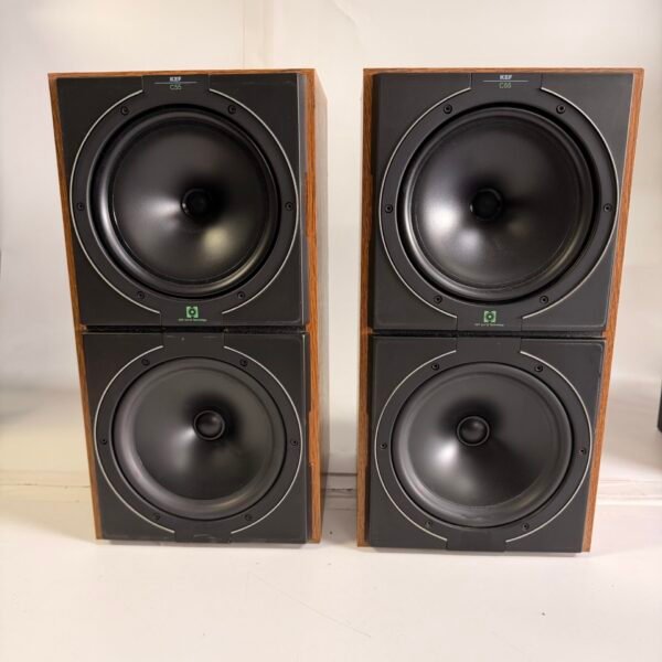 KEF C55 Speakers Pair Vintage HiFi UK Uni-Q 4 Ohm Tested Working
