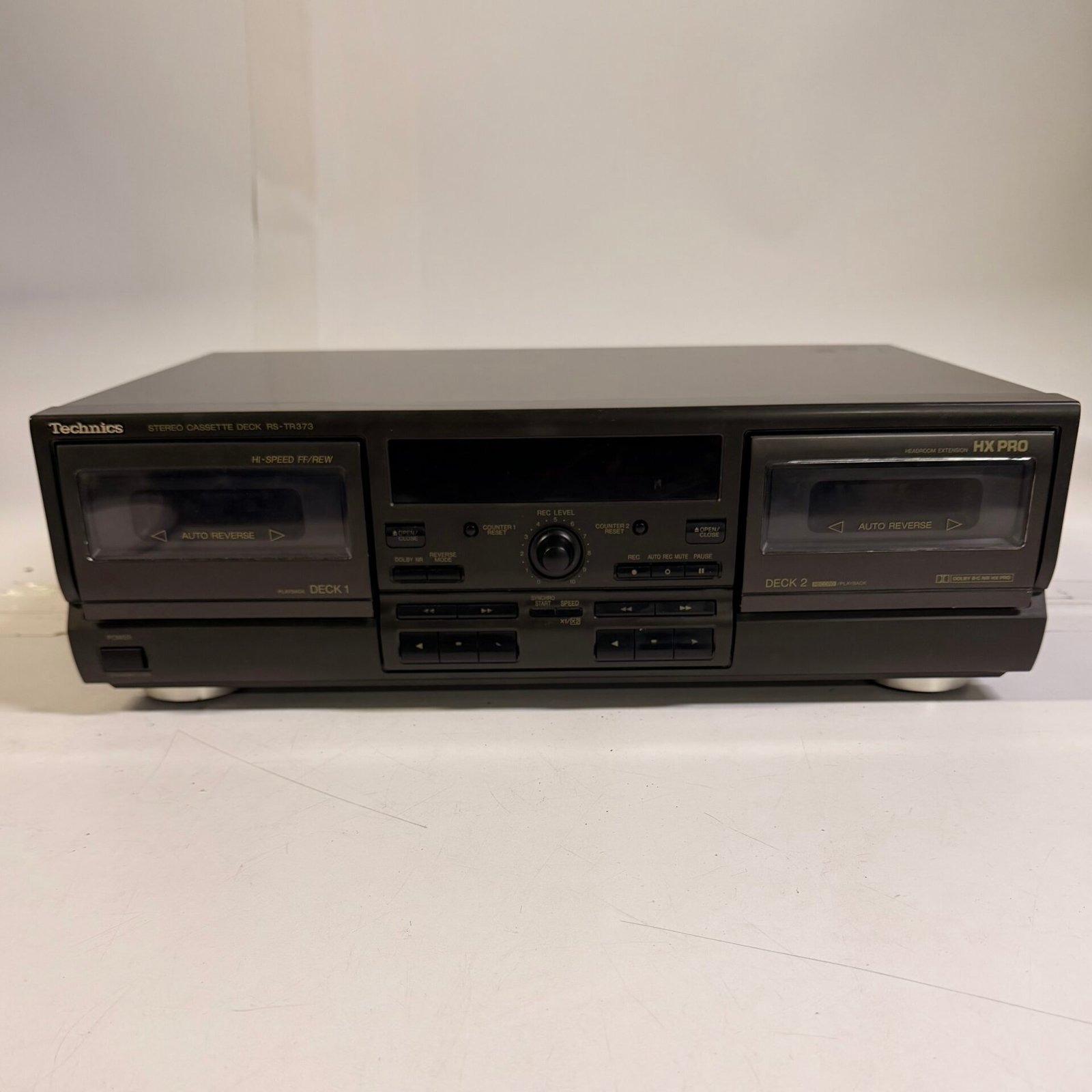 IMG_2399 Technics RS-TR373 Dual Cassette Deck Auto Reverse HX PRO - Image 1