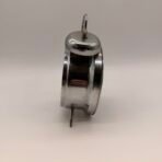Vintage COSMO Twin Bell Alarm Clock Silver Metal Wind Up Retro Desk Works - Image 2