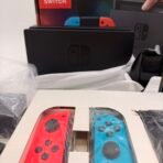 Nintendo Switch Console Neon Red Blue Complete Bundle Boxed Like New - Image 3