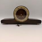 Vintage Forestville German Mantel Clock Wind Up Wooden Chime Clock Key