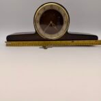 Vintage Forestville German Mantel Clock Wind Up Wooden Chime Clock Key - Image 6