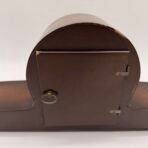 Vintage Forestville German Mantel Clock Wind Up Wooden Chime Clock Key - Image 4