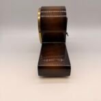 Vintage Forestville German Mantel Clock Wind Up Wooden Chime Clock Key - Image 3