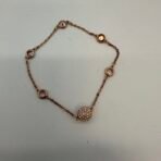 Swarovski Rose Gold Tone Crystal Bracelet With Box Authentic Like New - Image 2