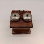 Antique Northern Electric Double Bell Telephone Ringer Wood Box Type 48-A