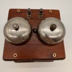 Antique Northern Electric Double Bell Telephone Ringer Wood Box Type 48-A - Image 2