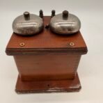 Antique Northern Electric Double Bell Telephone Ringer Wood Box Type 48-A - Image 4