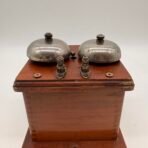 Antique Northern Electric Double Bell Telephone Ringer Wood Box Type 48-A - Image 7
