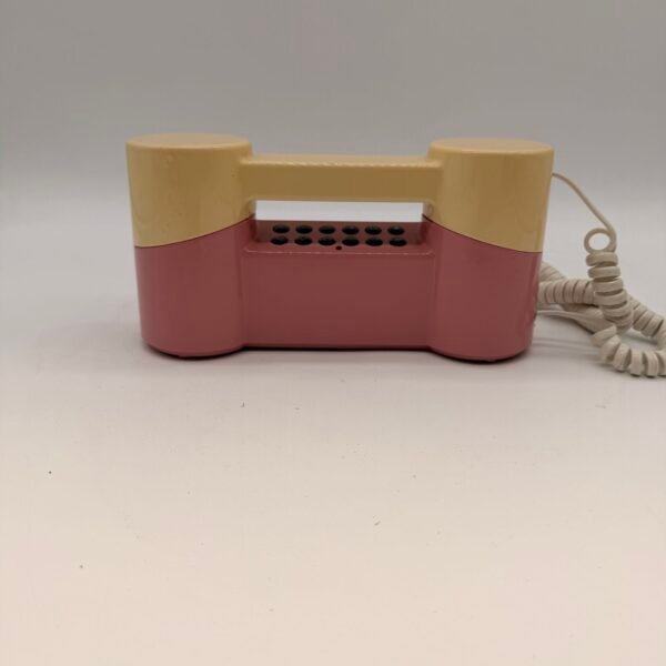 Vintage TeleQuest Graham Phone Pink Cream Retro Push Button Telephone