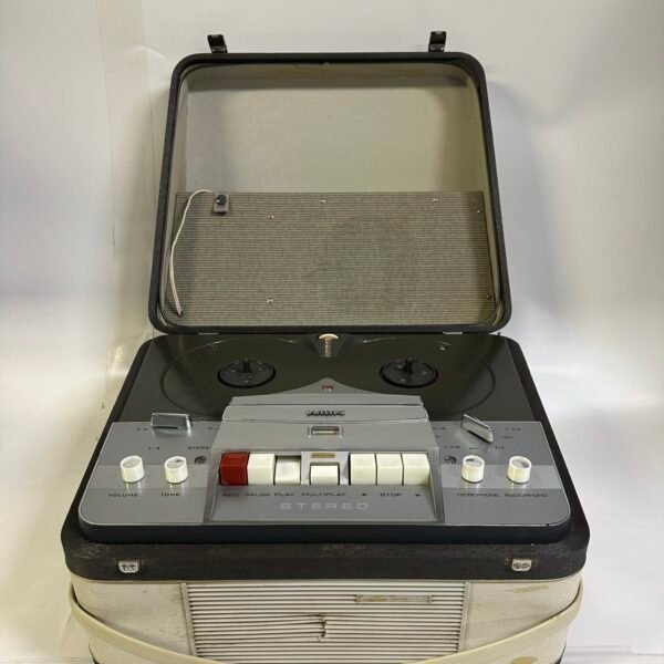 Vintage Philips Reel To Reel Tape Recorder L3534A Made In Holland Mid Century Audio Equipment