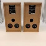 JVC SP-UXP7 Bookshelf Speakers Pair Wood Grain Tested Working Japan - Image 4