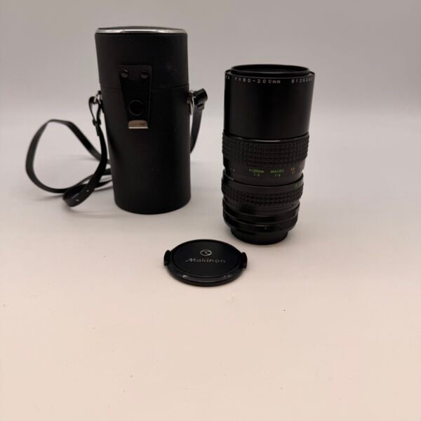 Makinon MC 80-200mm f/4.5 Macro Zoom Lens Canon FD Mount Japan