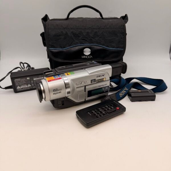 Sony DCR-TRV320 Digital8 Handycam NightShot Camcorder Bundle Tested