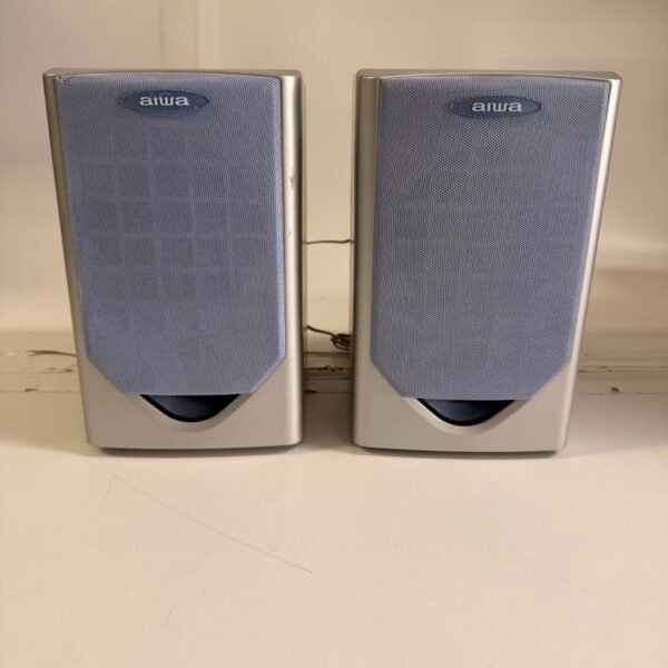Aiwa SX-LM131 Bookshelf Stereo Speakers Pair Tested Working 4 Ohm