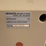 Aiwa SX-LM131 Bookshelf Stereo Speakers Pair Tested Working 4 Ohm - Image 7