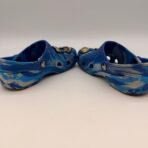 Crocs Kids Blue Camo Clogs C12 Mario Jibbitz Charms Slip On Shoes - Image 4