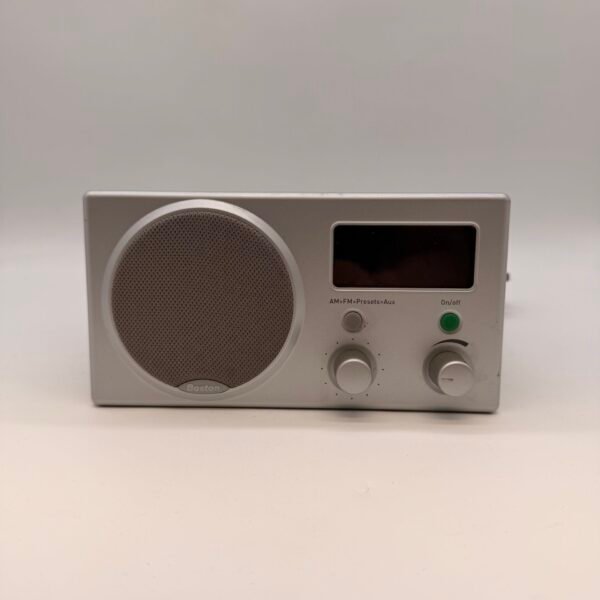 Boston Acoustics Receptor Radio AM FM Alarm Clock AUX