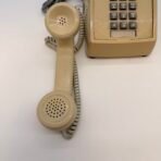 Vintage ITT Beige Push Button Desk Telephone Retro Landline Phone - Image 2