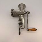 Vintage No 8 Meat Grinder Hand Crank Cast Iron Made In England Mincer - Image 6