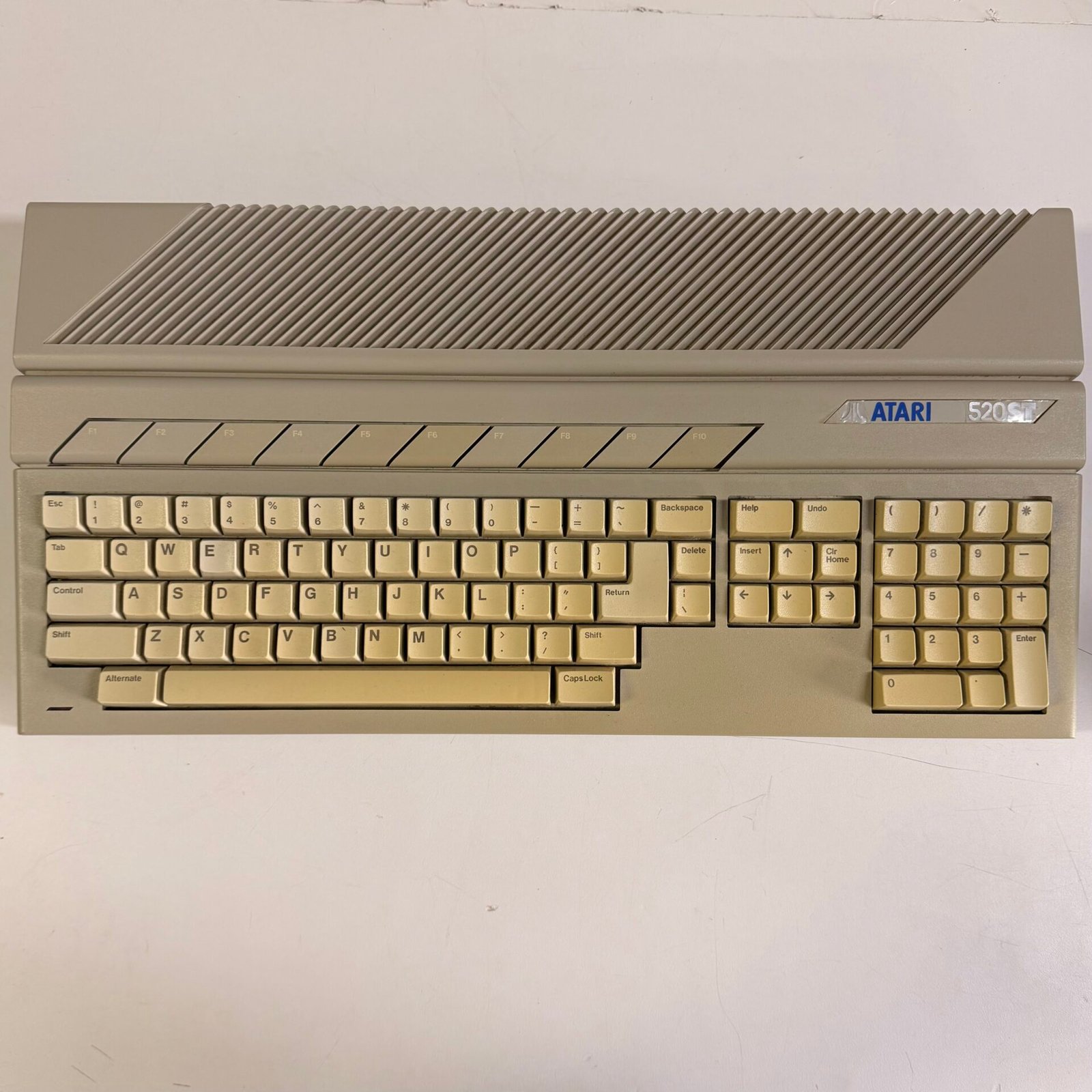 IMG_3683 Vintage Atari 520ST Computer Keyboard System Tested Works No Cables - Image 1