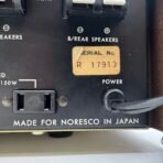 Vintage 1970s Noresco 2660 Stereo Receiver AM/FM Quadrasound Wood Case Japan - Image 11