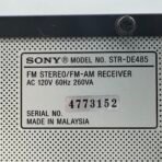 Sony STR-DE485 FM Stereo/FM-AM Receiver 260VA Tested Working - Image 10