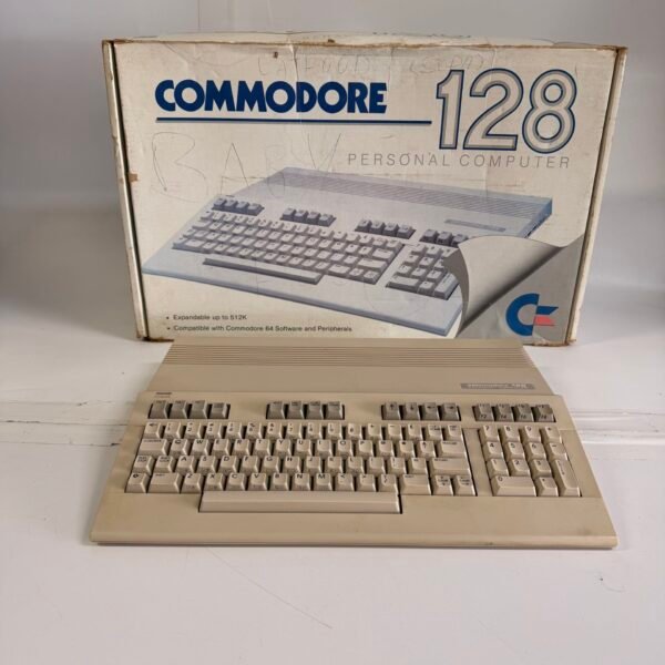 Commodore C128 Personal Computer Vintage Retro PC w/ Original Box Works
