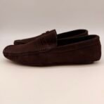 TOD’S Brown Suede Driving Loafers Men’s EU 43 US 10 Made In Italy Moccasins - Image 2