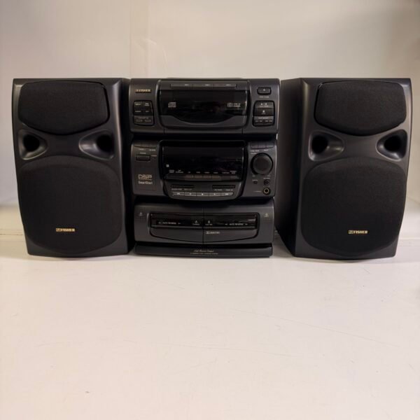Vintage Fisher TAD-M400 Stereo System 3 CD Changer Dual Cassette Rare 1997