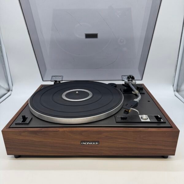 Vintage 1970s Pioneer PL-15R Turntable Record Player Wood Japan Working
