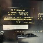 Vintage 1970s Pioneer SX-636 Stereo Receiver AM/FM Receiver Japan Tested Working - Image 9