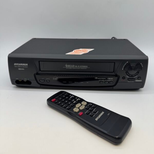 Sylvania 2960CLV 4-Head Hi-Fi Stereo VHS VCR Video Cassette Recorder With Remote