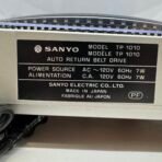 Sanyo TP-1010 Semi Automatic W/ Auto Return Belt Drive Turntable PLL Servo Drive - Image 10