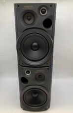 Vintage Kenwood LS-N700 Bookshelf Speakers Pair 3-Way Bass Reflex Audio Speakers