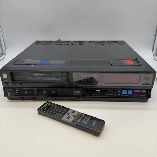 Sony Betamax SL-HF500 Beta Hi-Fi Stereo Video Cassette Recorder Japan W/Remote