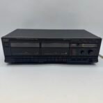 TEAC SW-200 Stereo Double Cassette Deck For Parts Repair Turns On