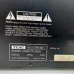 TEAC SW-200 Stereo Double Cassette Deck For Parts Repair Turns On - Image 8