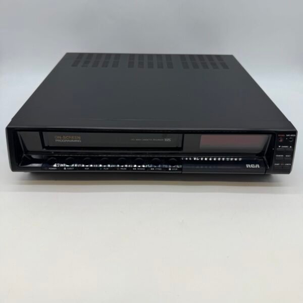 Vintage RCA VR280 VHS VCR Video Cassette Recorder For Parts Powers On