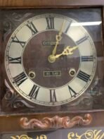 Vintage Citizen 31 Day Pendulum Wall Clock Wooden Wind Up Chime Clock Made In Korea - Image 13