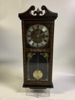 Vintage Citizen 31 Day Pendulum Wall Clock Wooden Wind Up Chime Clock Made In Korea