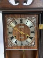 Vintage Daniel Dakota 31 Day Pendulum Wall Clock Wooden Wind Up Chime Clock Made In Korea - Image 8