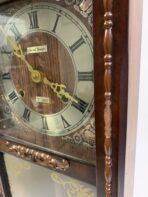 Vintage Daniel Dakota 31 Day Pendulum Wall Clock Wooden Wind Up Chime Clock Made In Korea - Image 10