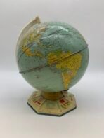 Vintage J Chein 9 Inch World Globe Mid Century United Nations Base USA Made - Image 4