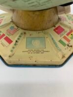 Vintage J Chein 9 Inch World Globe Mid Century United Nations Base USA Made - Image 5
