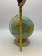 Vintage J Chein 9 Inch World Globe Mid Century United Nations Base USA Made - Image 8